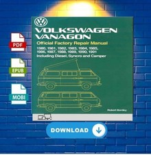 Volkswagen Vanagon Official Factory Repair Manual 1980-1991 OEM VW picture