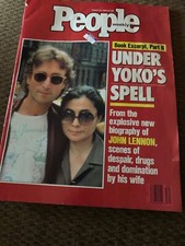 Vintage 1988 People Magazine “Under Yoko’s Spell” John Lennon Yoko Ono Beatles picture