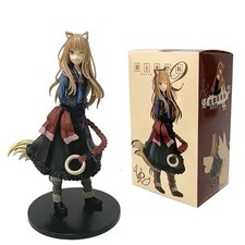 Spice and Wolf Holo Figure 17cm Anime PVC Statue Horo Wolf Goddess Collectible picture