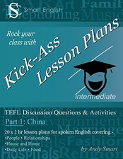 KICK-ASS LESSON PLANS: TEFL DISCUSSION QUESTIONS & By Andy Smart **BRAND NEW** picture