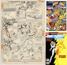 1985 Jonni Thunder #3 Dick Giordano Original DC Comics Art Page Roy Thomas Story picture