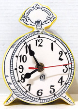Molly Hatch Anthropologie 'Tick Tock' Yellow Ceramic Desk Clock picture