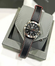 Alpina Alpiner Automatic Men's 40-43.9mm Black Dial Leather Strap Box Papers picture