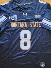 Montana State Bobcats Football Jersey Large National Champion  picture