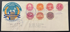 AtoZ. Nicaragua 1954 Set/12 on 2 FDCs Organization of United Nations picture