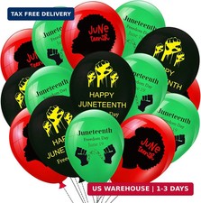 36PCS Happy Juneteenth Day Party Decorations Latex Balloons - Freedom Day Patrio picture
