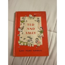 Vintage 1961 Ted and Sally Macmillan Reader Childrens Primer Hardcover Book picture
