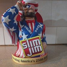 🔥 2026 MACHO MAN RANDY SAVAGE SLIM JIM DISPLAY AMERICA's 250TH BIRTHDAY WWE 🔥 picture