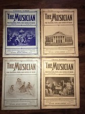 The Musician Magazines XII original lot 4,7,8,11  1900s Good Condition Collector picture