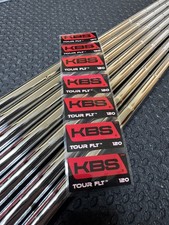 NEW KBS Tour FLT 120g Stiff Flex Steel Iron Shafts 4-PW .355”  Taper Tip picture