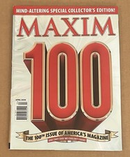 APRIL 2006 100TH ISSUE COLLECTORS EDITION MAXIM MAGAZINE NO SHIPPING LABEL picture