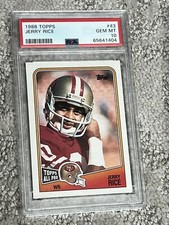 PSA 10 GEM MINT FOOTBALL CARD 1988 TOPPS JERRY RICE HOF SAN FRANCISCO 49ers picture