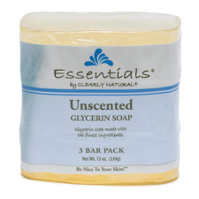 Essentials Glycerin Bar Soap, Unscented, 4 Ounce, Pack of 3 (Packaging May Vary) picture
