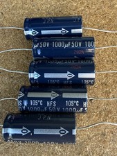 aluminum electrolytic capacitor 1000uf 50VDC (5pcs)Panasonic Axial picture