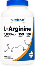 Nutricost L-Arginine 1000mg, Amino Acid Tablets (150 Tablets) picture