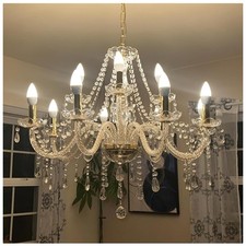 Modern Crystal Chandelier - Elegant 12-Light Pendant Fixture picture