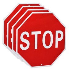 MECCANIXITY 4pcs Stop Sign 18