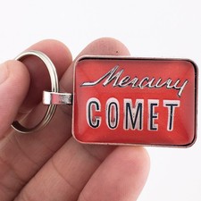 Vintage Mercury Comet Chrome Fender Emblem Badge 1 x 1.25