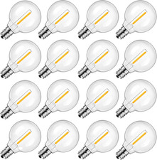 G40 Led Replacement Light Bulbs - E12 Screw Candelabra Base 120V Shatterproof Wa picture