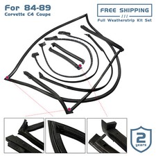 GM 8489GGW for 84-89 Corvette C4 Full Weatherstrip Kit Set Weather Strip Seal picture