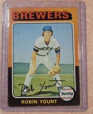 1975 Topps Robin Yount #223 (RC) Brewers rookie nice centering picture