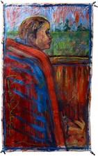 PORTRAIT OIL█PAINTING VINTAGE EXPRESSIONISt ART█SIGNED BUY ORIGINAL FOR SALE '26 picture