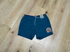 NWT Chubbies The Rusty Cobalts Green 5.5” Swim Trunk w/liner medium picture