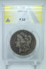 1885-S $1 Silver Morgan Dollar ANACS F12 #8045 picture