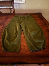 Daily Practice M Anthropologie Racing Barrel Leg Cropped jogger Sweatpants green picture