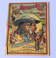 Antique Buffalo Bill Pawnee Bill Wild West Show Program 1910 picture