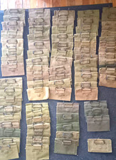 A Lot of WWII US Army Original  First Aid Pouches Gear Canvas Metal Hook 1940/45 picture