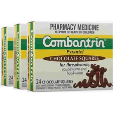 Combantrin Chocolate Squares - 3-Pack - Made in Australia - EXP: 11/2028 picture