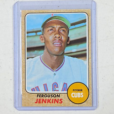 Topps 1968 Topps Fergie Jenkins #410 Chicago Cubs Baseball Base Card picture