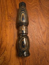 Custom Deer Grunt Call Adjustable Dywood Blue Black  picture