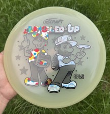 Discraft Ledgestone Mega Glo Leveled Up Luna — Wonderbread/McBeth Foil 173-174g picture
