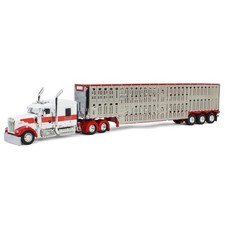 First Gear DCP 1/64 Kenworth W900L Truck with Wilson Livestock Trailer 60-1957 picture