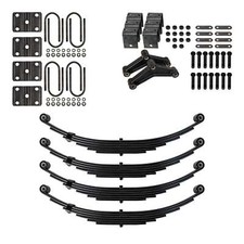 6 Leaf Double Eye 7K Trailer Spring Suspension Tandem Axle Hanger Kit 3