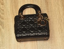 Christian Dior Lady Dior Mini Cannage Hand Bag Shoulder Bag Leather picture