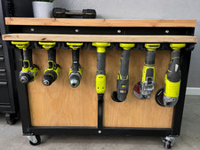 5-Pack Tool Holder Wall Mount for Ryobi ONE+ 18V Under-Bench Organizer Black picture