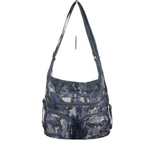 Lug Zipliner Camo Crossbody Bag Nylon Multi-Pocket Travel Organizer blue picture