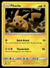 Pikachu SM227 SM Sun & Moon Cosmos Holo Black Star Promo Pokemon Card - MP picture
