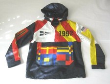 New Reason Hoodie Jacket USA Flag 1992 Pullover Lightweight Size Medium picture