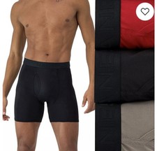 Men's Hanes BOXER BRIEFS QUICK DRYING  Assorted Colors  4 Pack/Choose your size picture