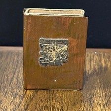 Vintage Vicky Peru 925 Sterling Silver Copper Matchbox Cover Incan Aztec picture
