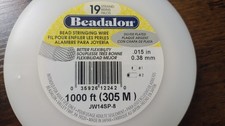 Beadalon® Silver Plated Bead Stringing Wire 19 Strands 1000 ft - JW14SP-8 picture