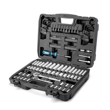 DURATECH 121-Piece Mechanics Tool Kits, Include SAE/Metric One Size, Chrome picture