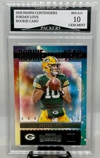 2020 Panini Contenders Jordan Love Packers Rookie Of The Year Card  picture
