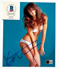 KATHERINE WATERSTON SIGNED SEXY 8X10 PHOTO BRITISH MOVIE ACTRESS BAS picture