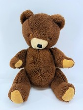 Vintage Kuddle Fully Jointed Brown Teddy Bear Plush Made Korea Washable Toy picture