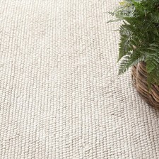 S & L Homes S L Homes Wool Cotton Hand Woven Chunky Knit - Ivory Sl_Wlpop picture